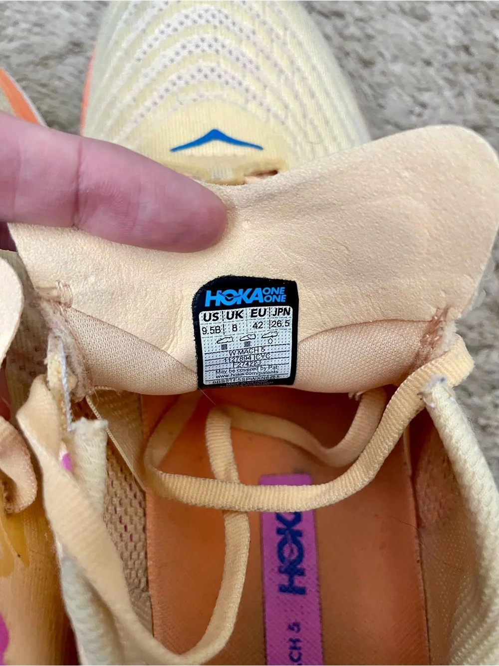Hoka worn handful